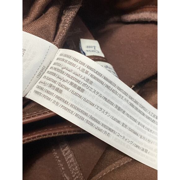 Abercrombie & Fitch The 90s Straight Ultra High Rise Brown Trousers Pants Size 6 - Picture 5 of 5